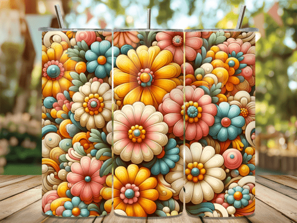 Boho 3D Floral Garden Bloom Tumbler Wrap Review for Real-World Design Projects