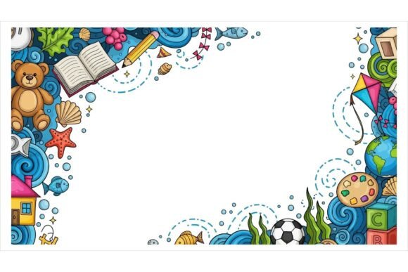 Colorful Underwater Educational Art Backgrounds for Modern Branding