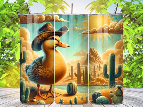 Cowboy Duck Desert Sunset Tumbler Wrap Review: A Bold Visual for Creative Projects
