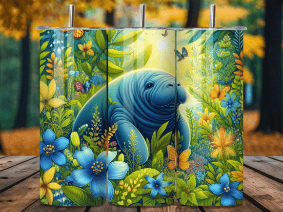 Floral Manatee Garden Butterfly Tumbler Wrap Review for Sellers