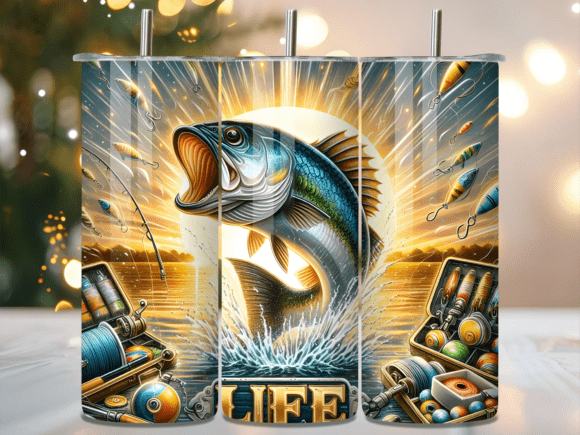 Golden Sunset Bass Fishing Tumbler Wrap: A Brand Designer’s Perspective