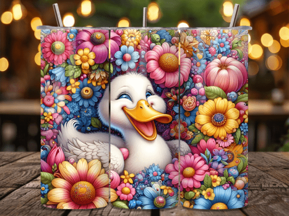 Happy White Duck Floral Tumbler Wrap Review for Real Projects