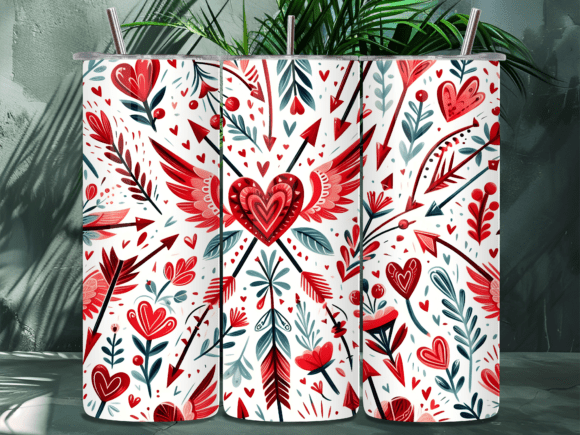 Heart Arrow Valentines Tumbler Wrap Review for Digital Sellers