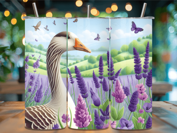 Lavender Field Goose Art Tumbler Wrap Review for Real Crafting