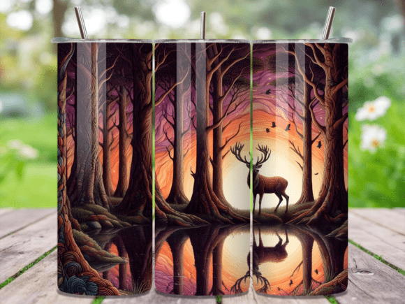 Mystical Deer Sunset Lake Tumbler Wrap Review: A Designer’s Take