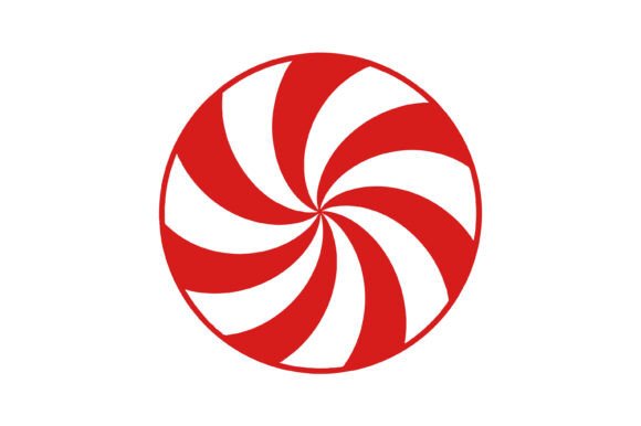 Peppermint Candy Swirl Icon for Crafts: A Festive Design Asset
