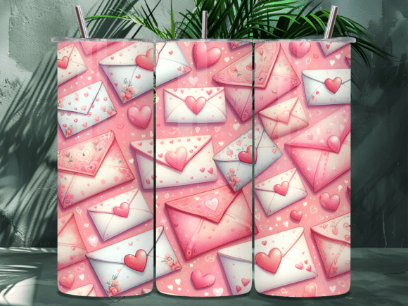 Pink Love Letter Valentine Tumbler Wrap Review for Digital Sellers
