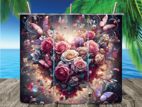 Romantic Rose Heart Animal Tumbler Wrap Review for Branding & Marketing